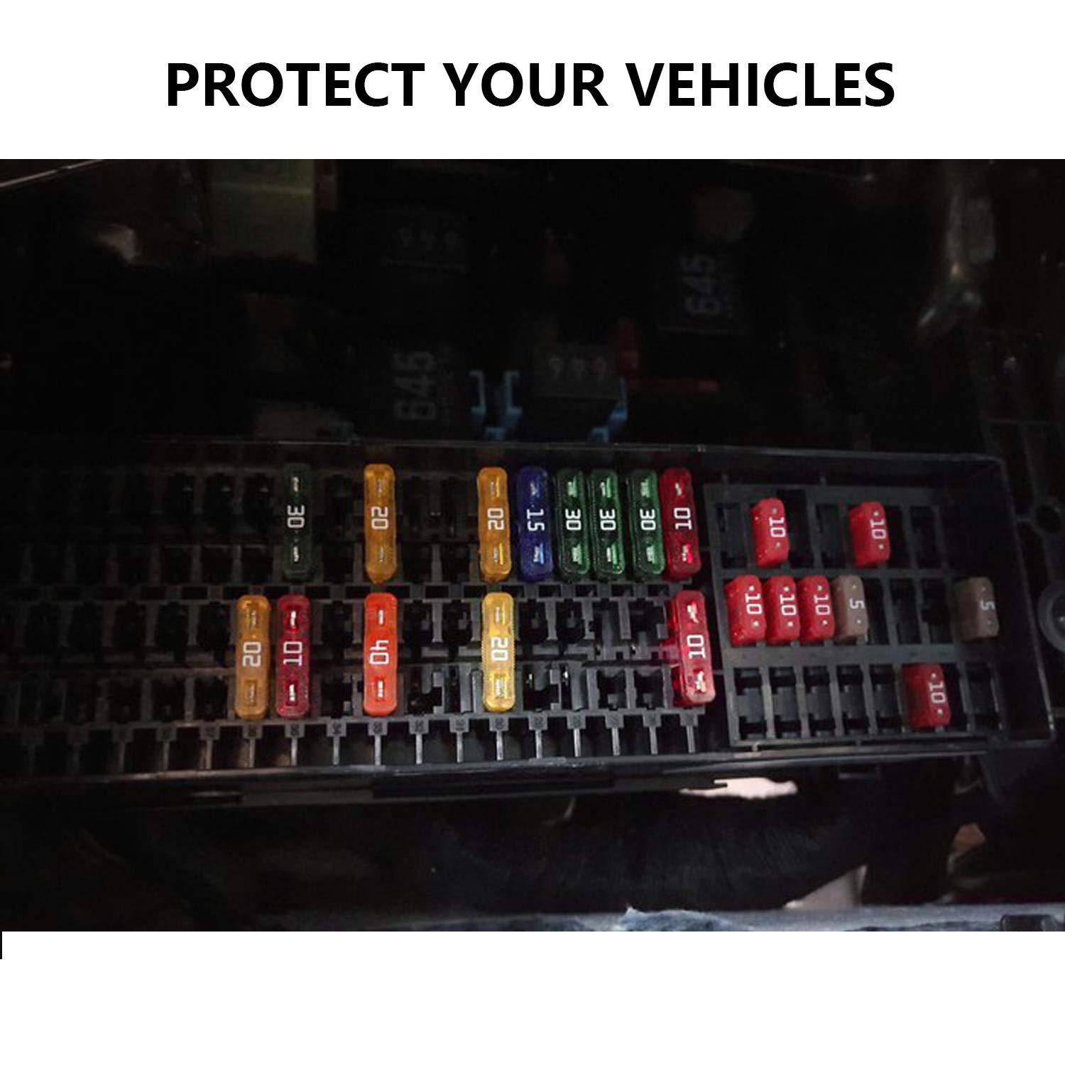 140 Pcs Fuses Automotive Kit - Blade Auto Fuse Assortment Standard and Mini Car Fuse for Marine, RV, Camper, Boat, Truck (5A 7.5A 10A 15A 20A 25A 30AMP/ATC/ATO) view 4