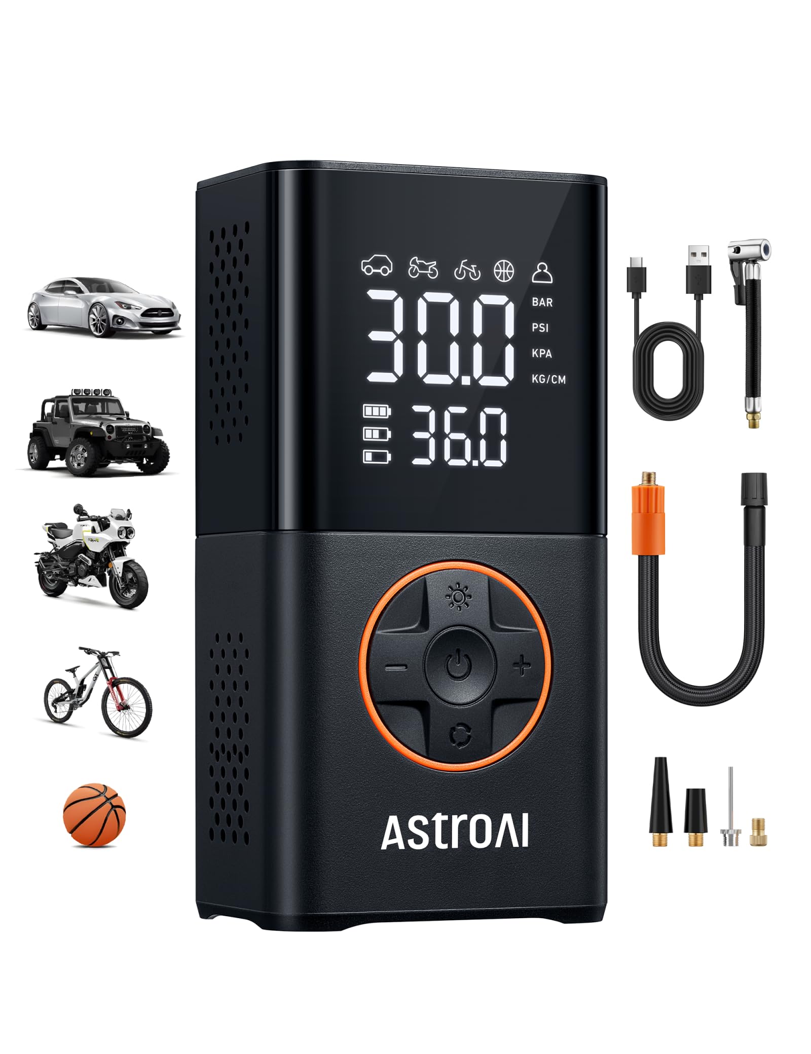 AstroAI L7 Portable Cordless Tire Inflator & Power Bank
