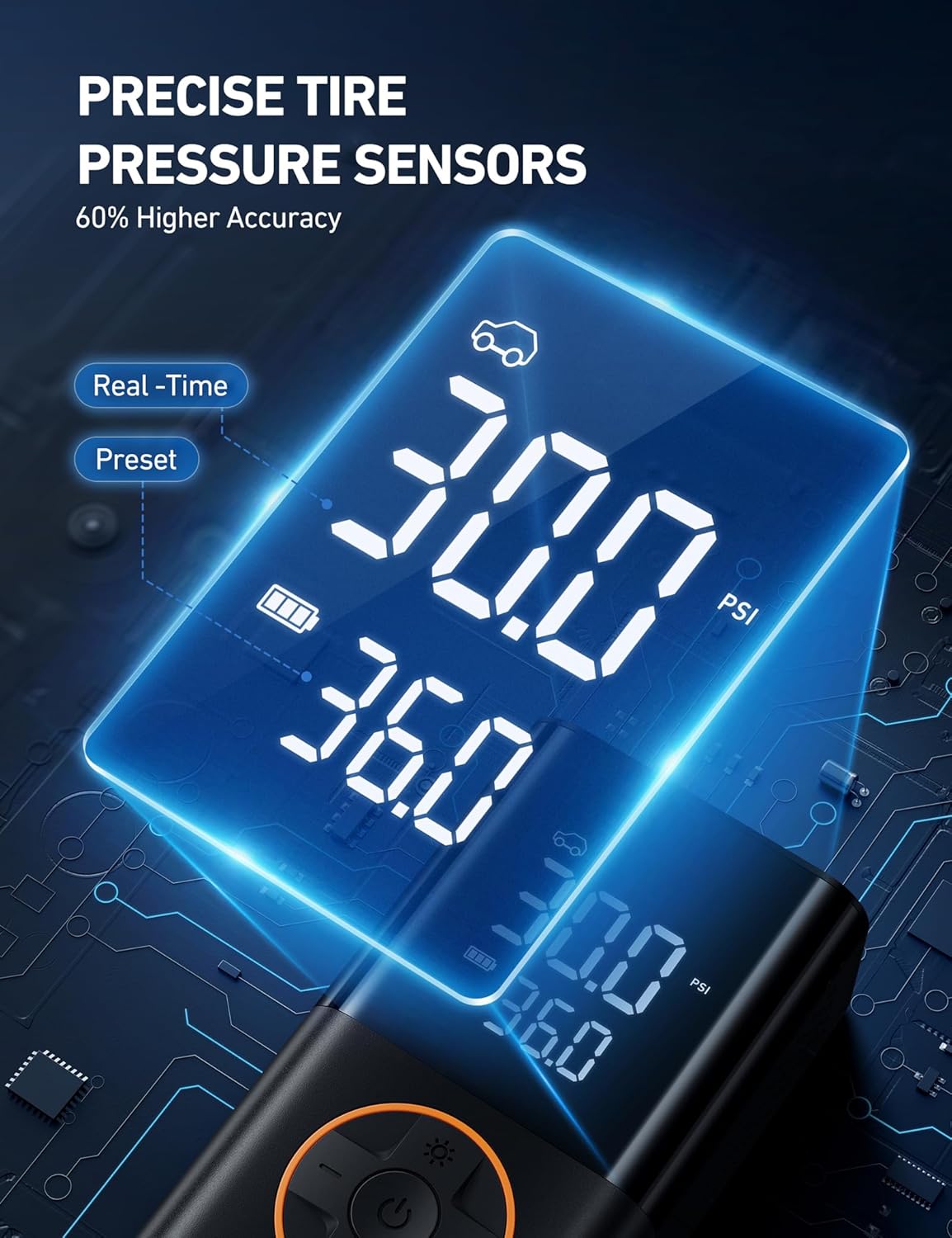 AstroAI L7 Portable Cordless Tire Inflator & Power Bank view 4
