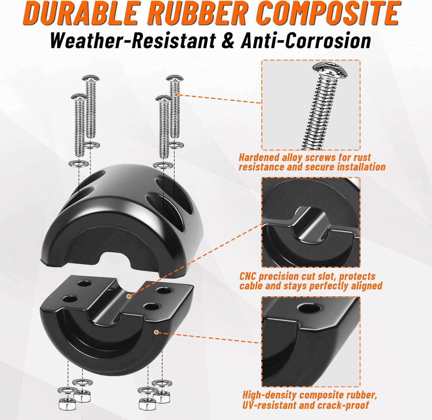 Bonison Rubber Winch Stopper for ATV UTV Truck - 2
