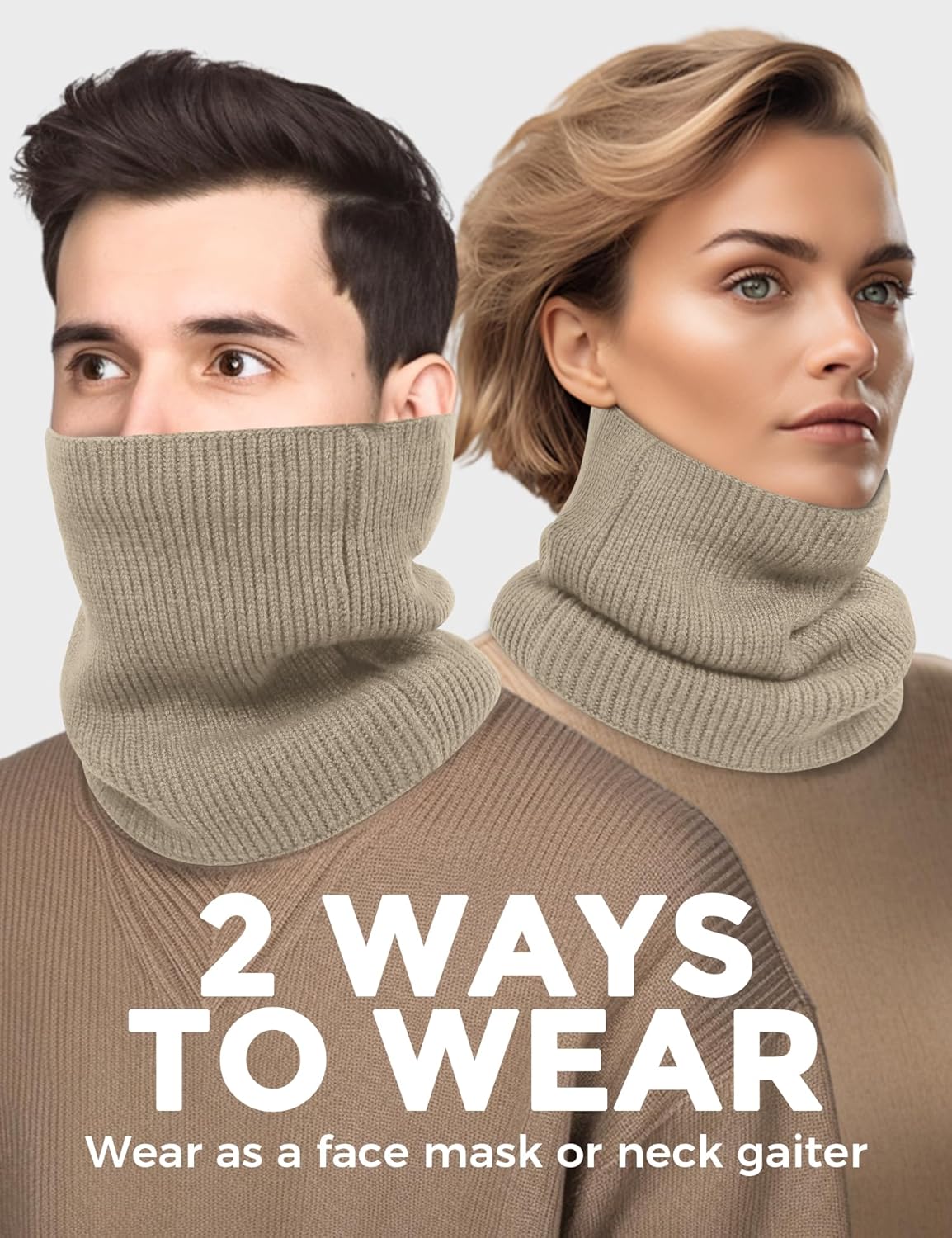 Buauty Winter Fleece Neck Gaiter & Face Mask view 3