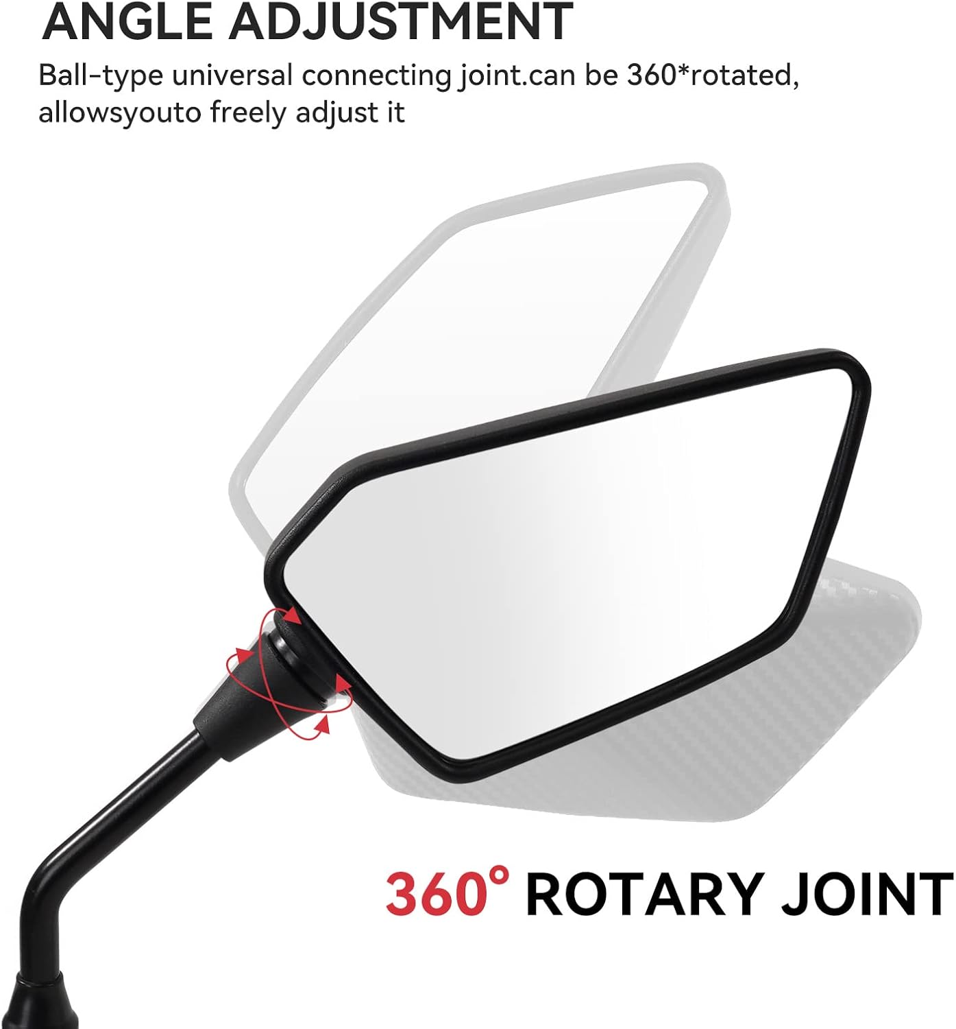 Esploratori ATV/Motorcycle Side Rearview Mirrors - 4