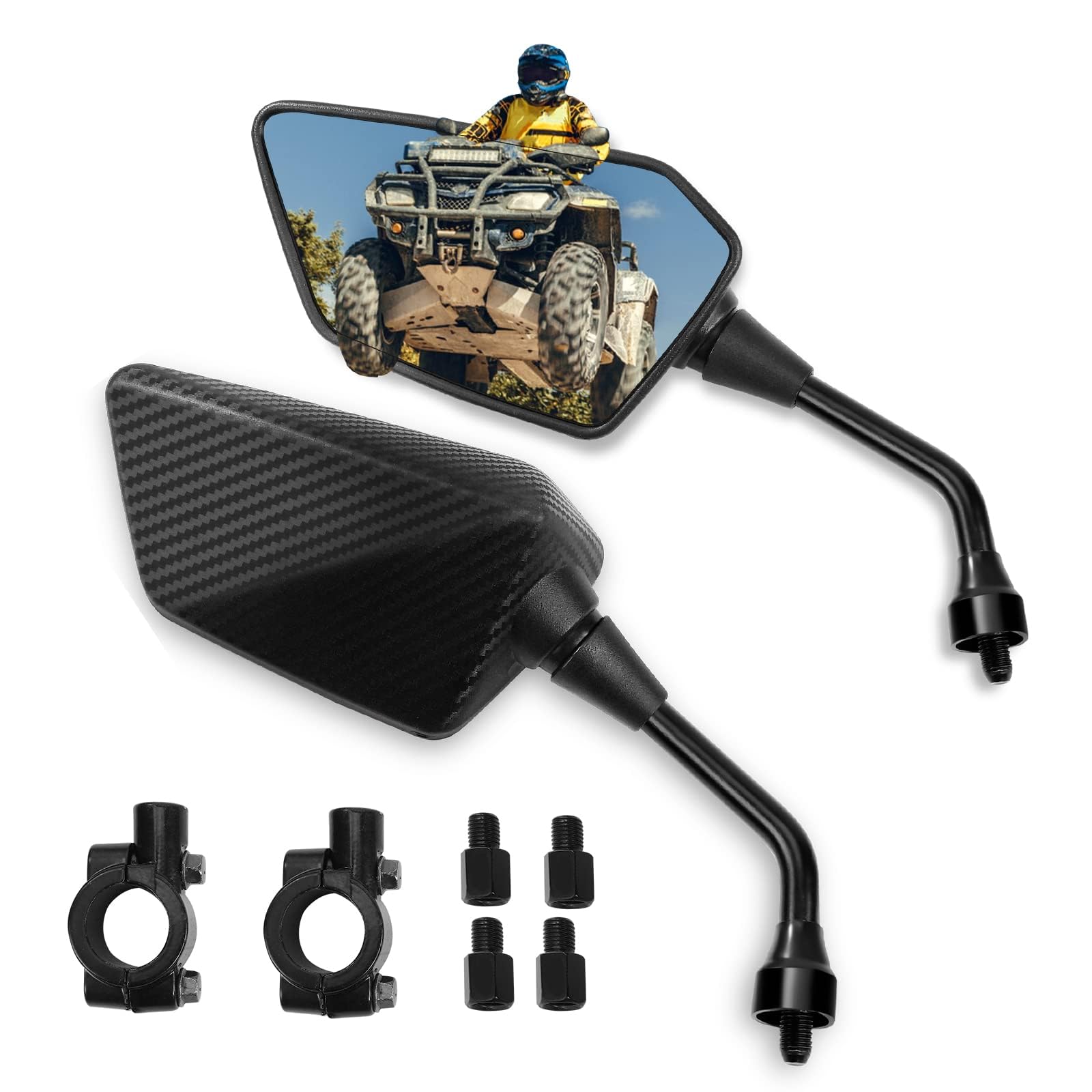 Esploratori Universal Rearview Mirrors for ATV, Cycle, Snowmobile