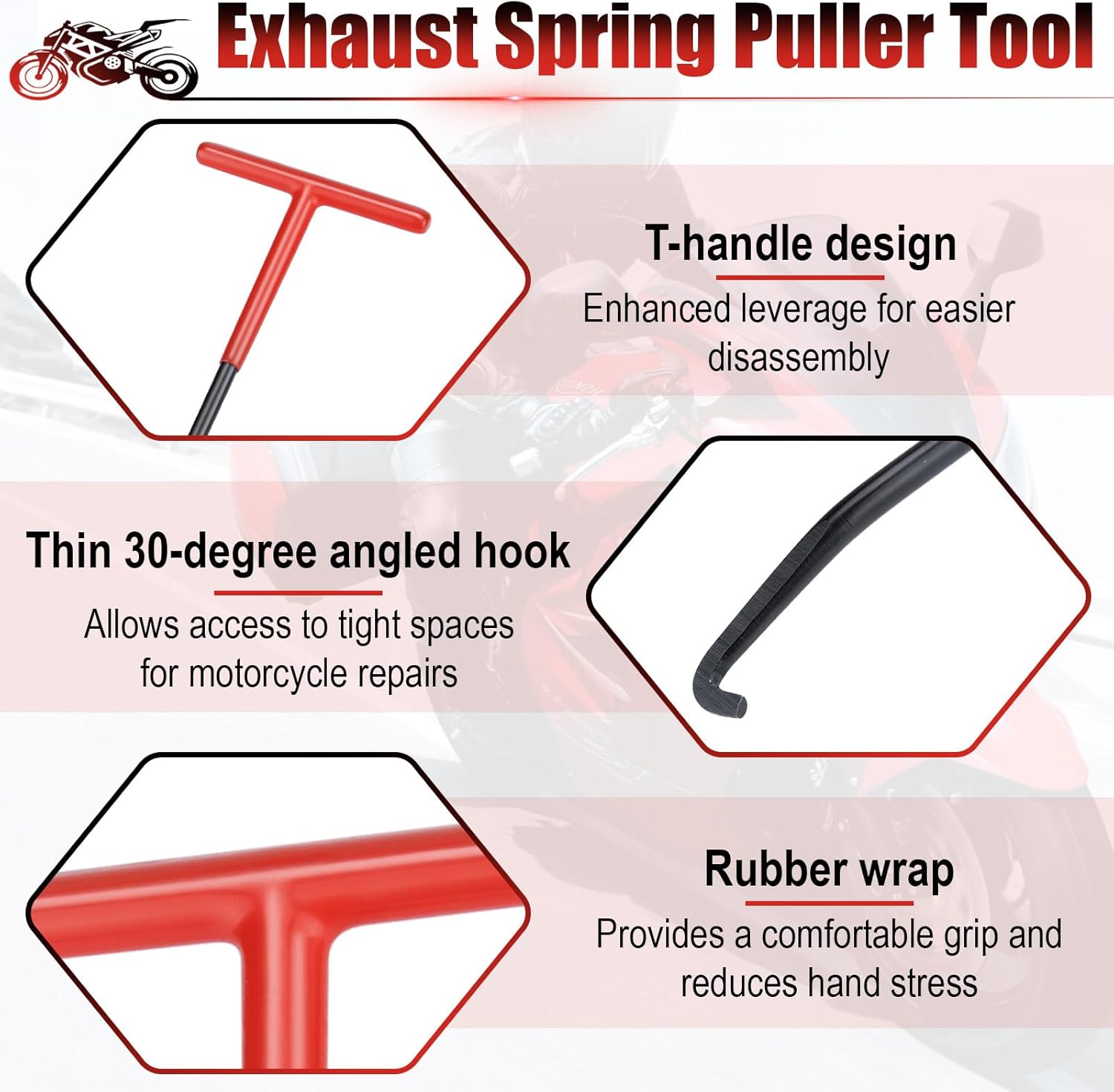 Exhaust Spring Puller Tool - Motorcycle & Snowmobile view 4
