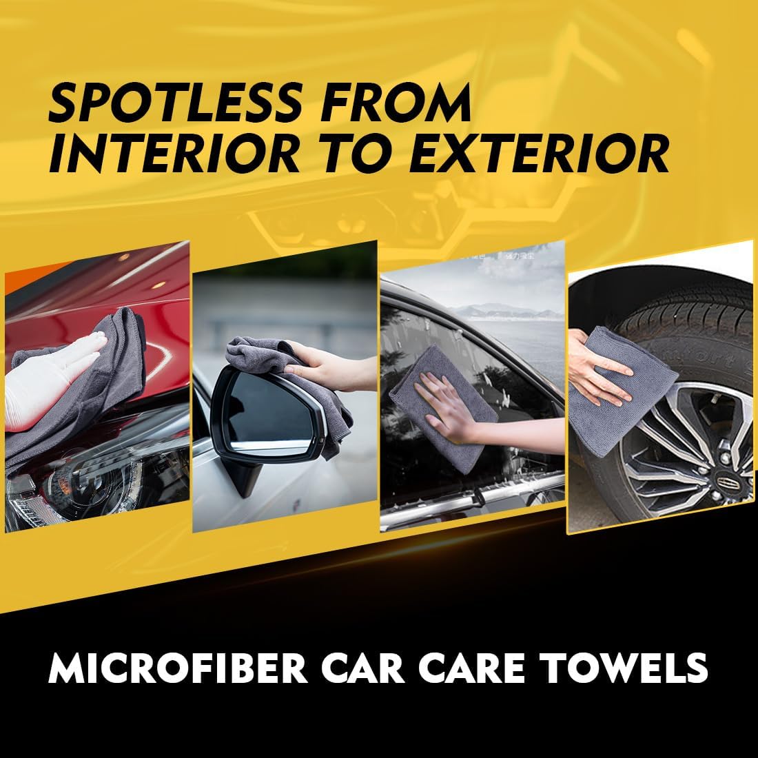 HOMEXCEL 12-Pack Microfiber Cleaning Cloths view 4