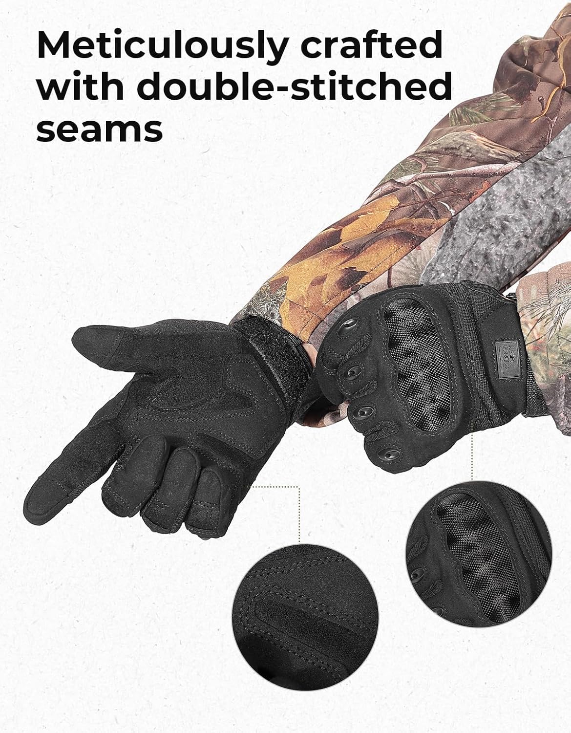 KEMIMOTO Tactical Touchscreen Moto/ATV Gloves - 5