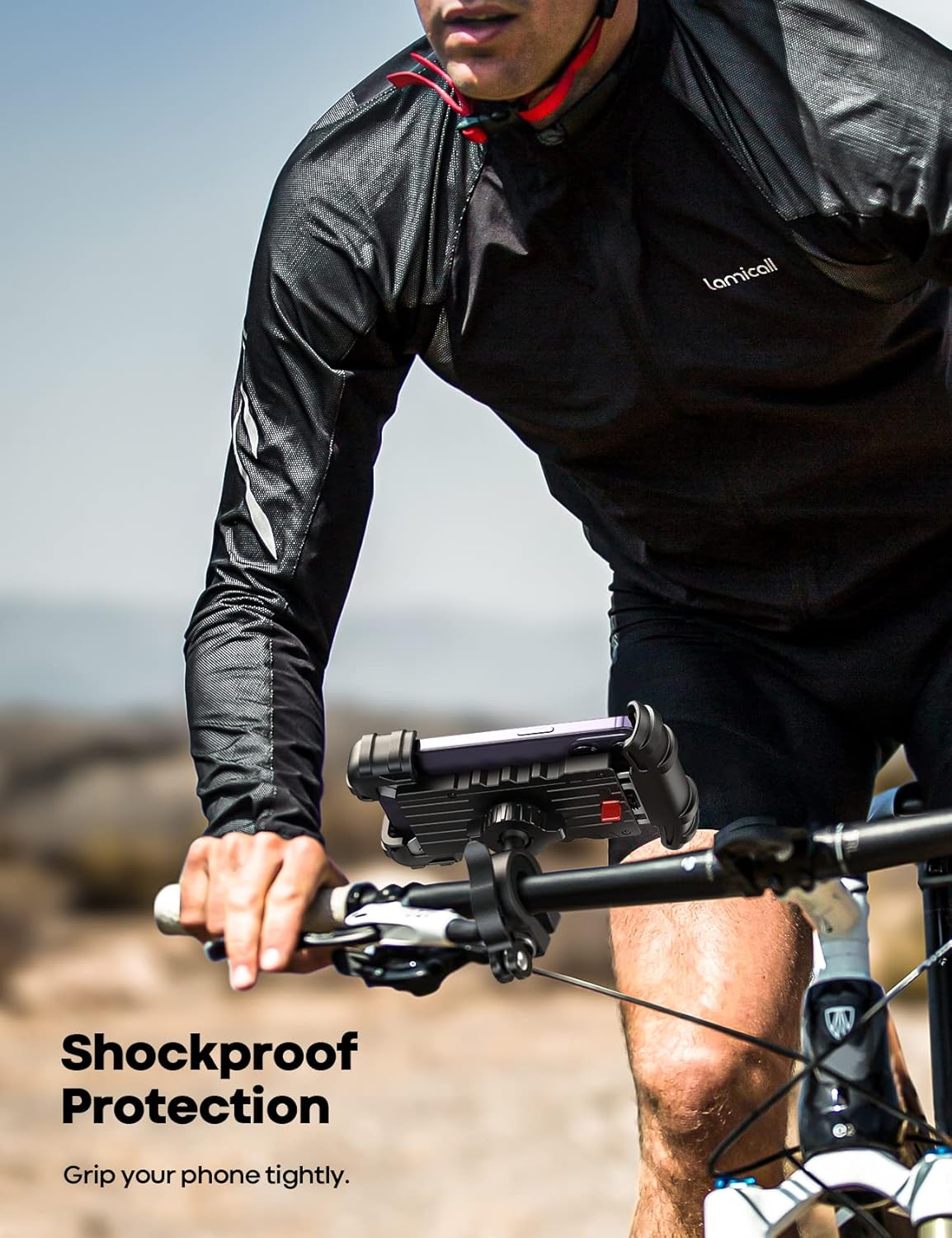 Lamicall Bike & Motorcycle Handlebar Phone Mount - 4
