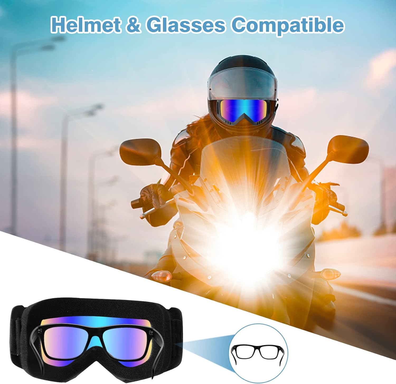 Lievermo Dirt Bike, ATV, Snowmobile & Motorcycle Goggles view 4