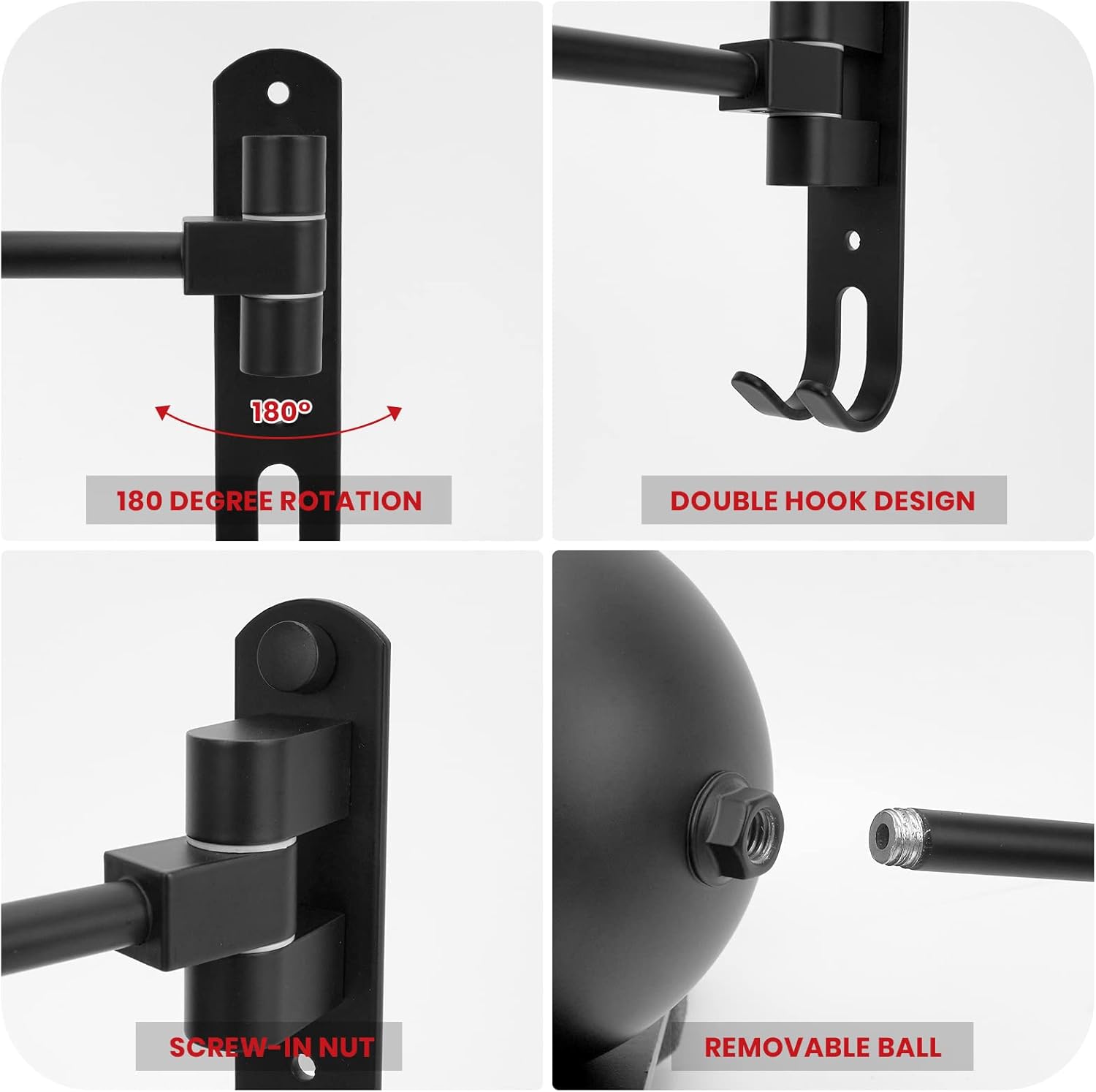 LIFXIZE Helmet & Gear Wall Mount with Hooks view 3