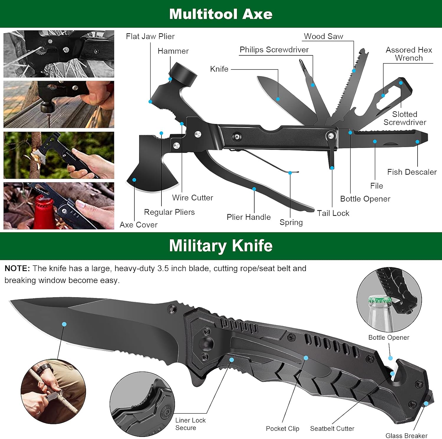 LUXMOM 142-Pcs Emergency Survival & First Aid Kit view 2