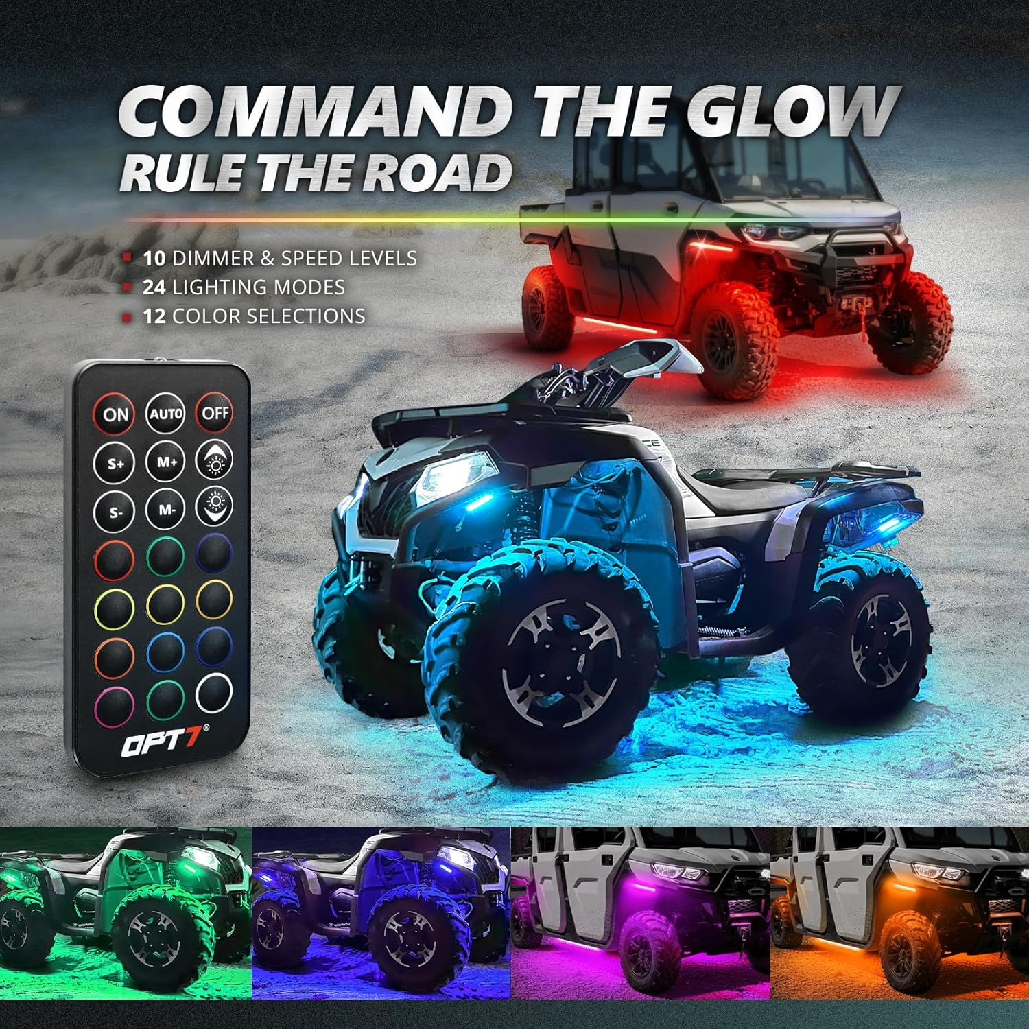 OPT7 Aura Snowmobile ATV Underglow LED Lights view 2