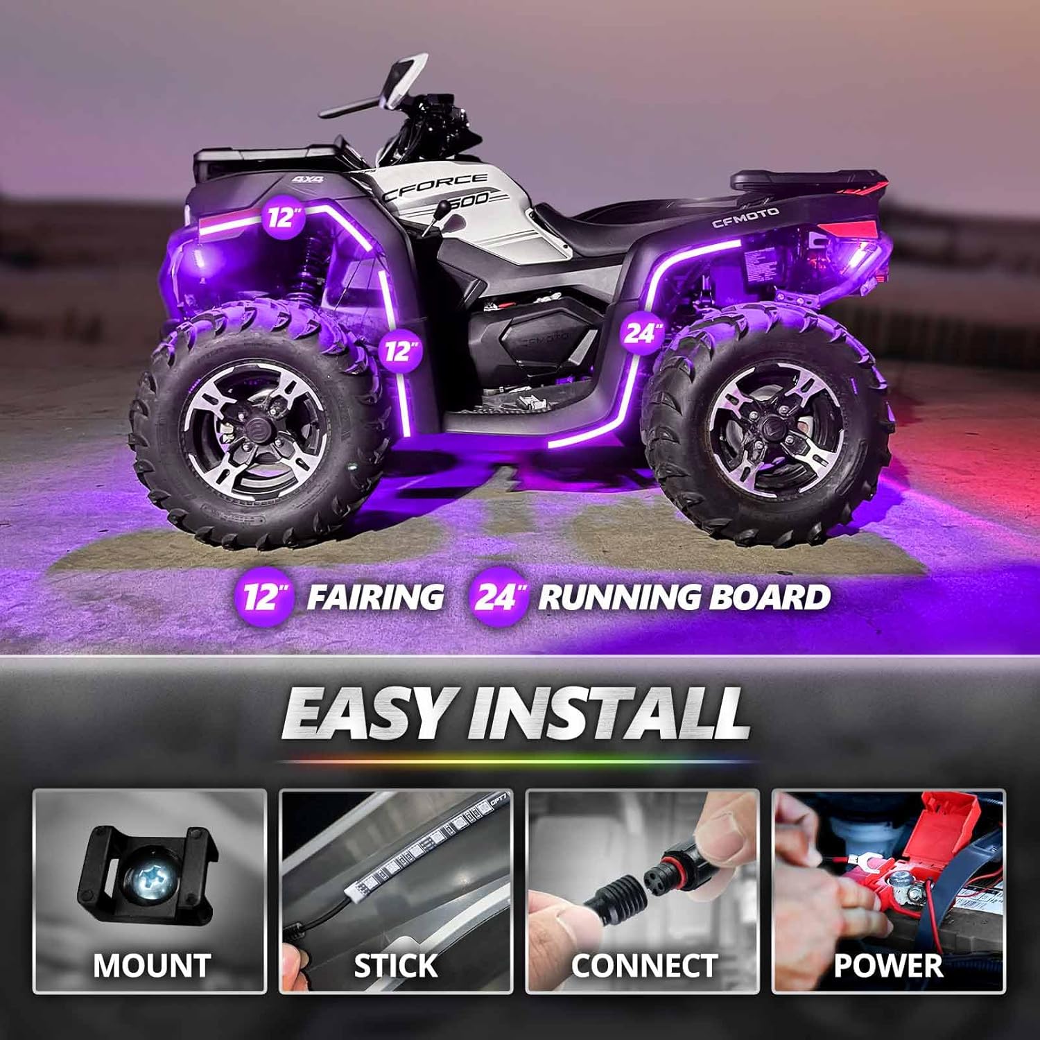 OPT7 Aura Snowmobile ATV Underglow LED Lights view 4