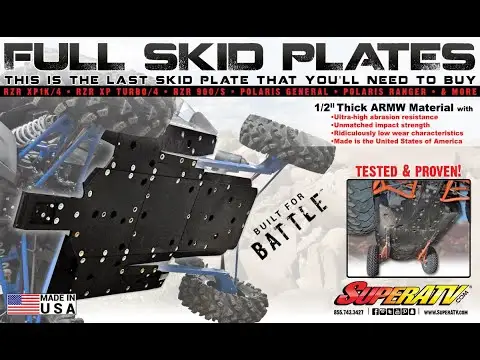 SuperATV Polaris RZR XP 1000 Skid Plate view 7