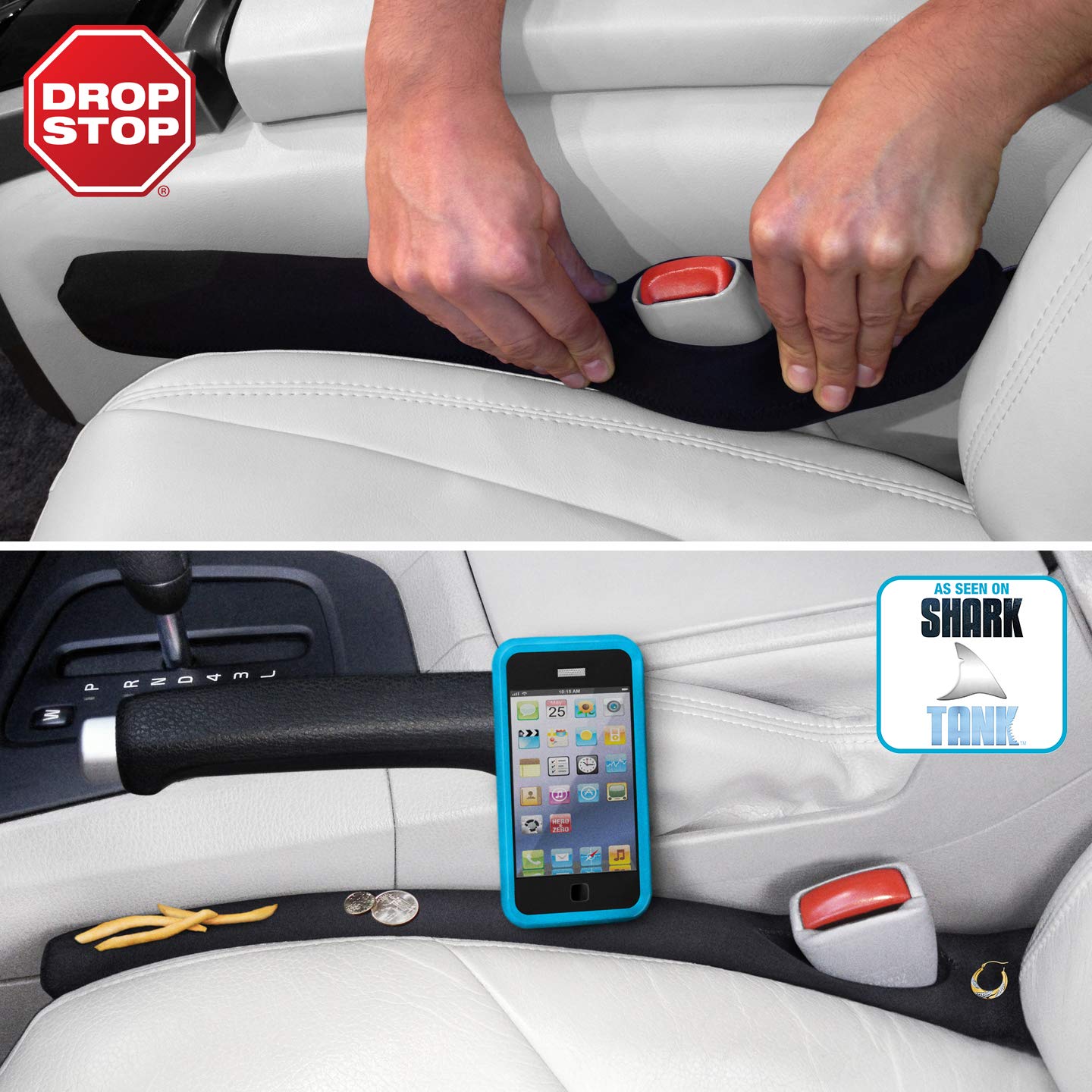 Drop Stop Original Car Seat Gap Filler (Set of 2)