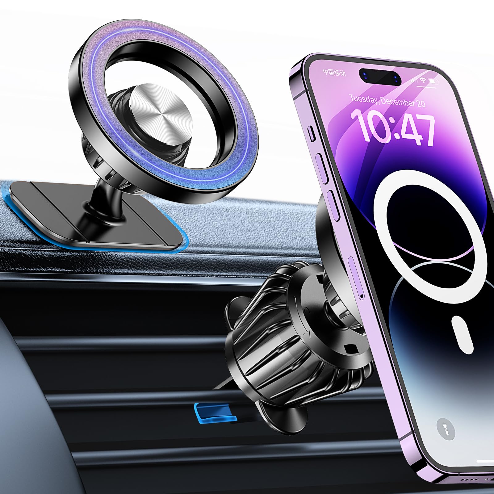 Kaistyle Magsafe Car Dash Phone Holder Black