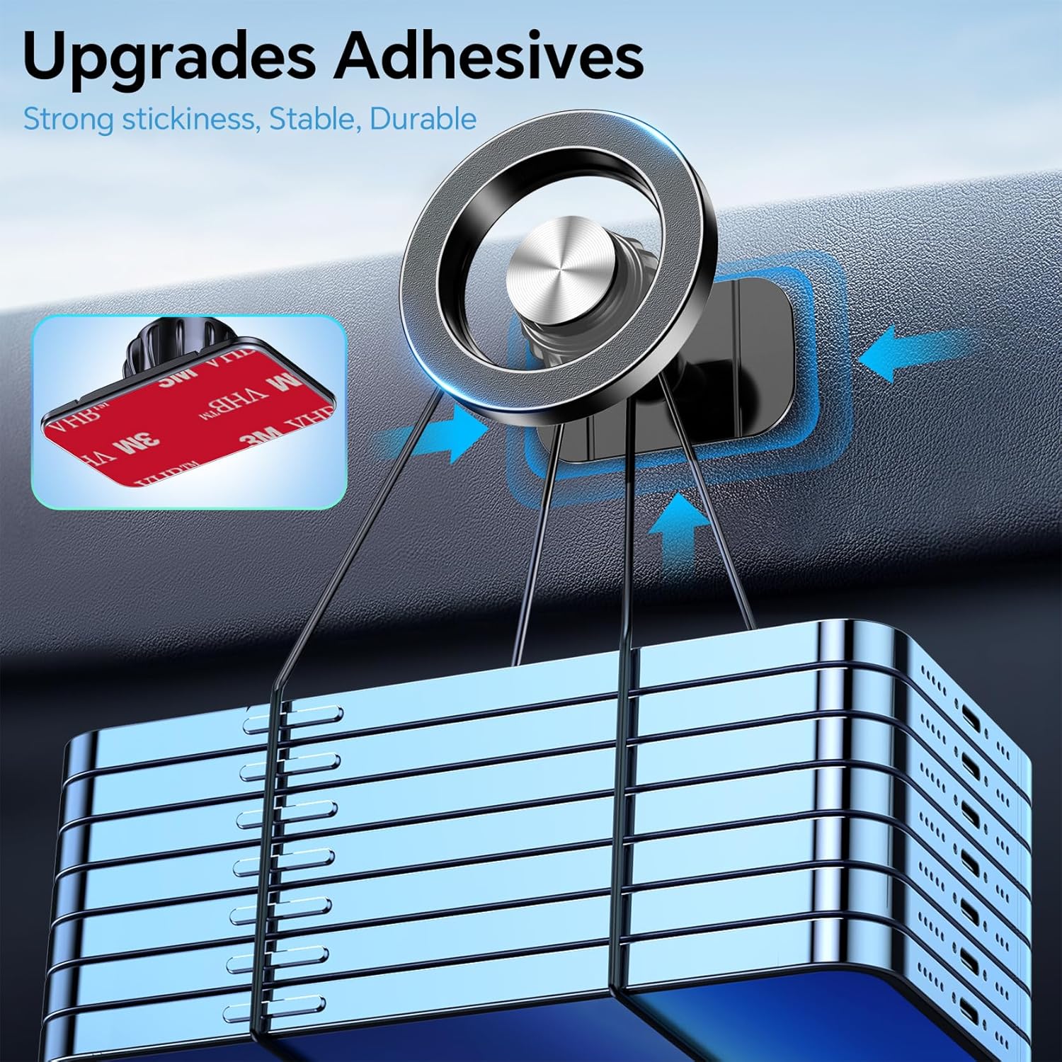 Kaistyle Magsafe Car Dash Phone Holder Black - 4
