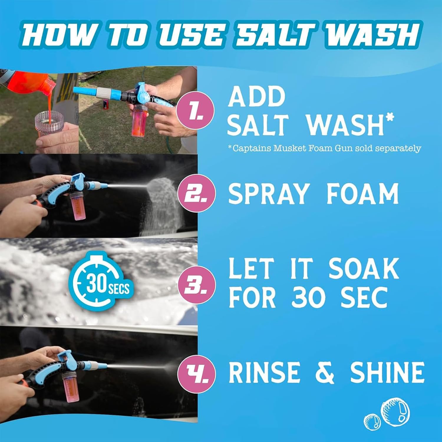 Salty Captain Foaming Salt Remover Wash view 4