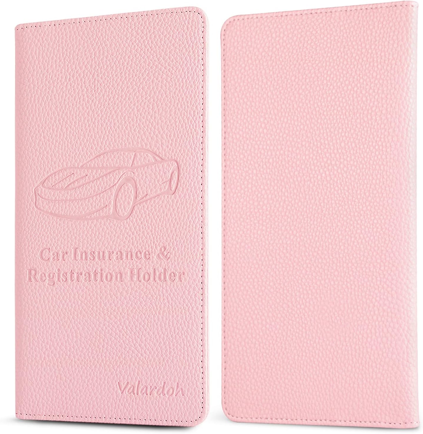 Valardoh Car Reg. & Insurance Document Holder (Pink) view 4