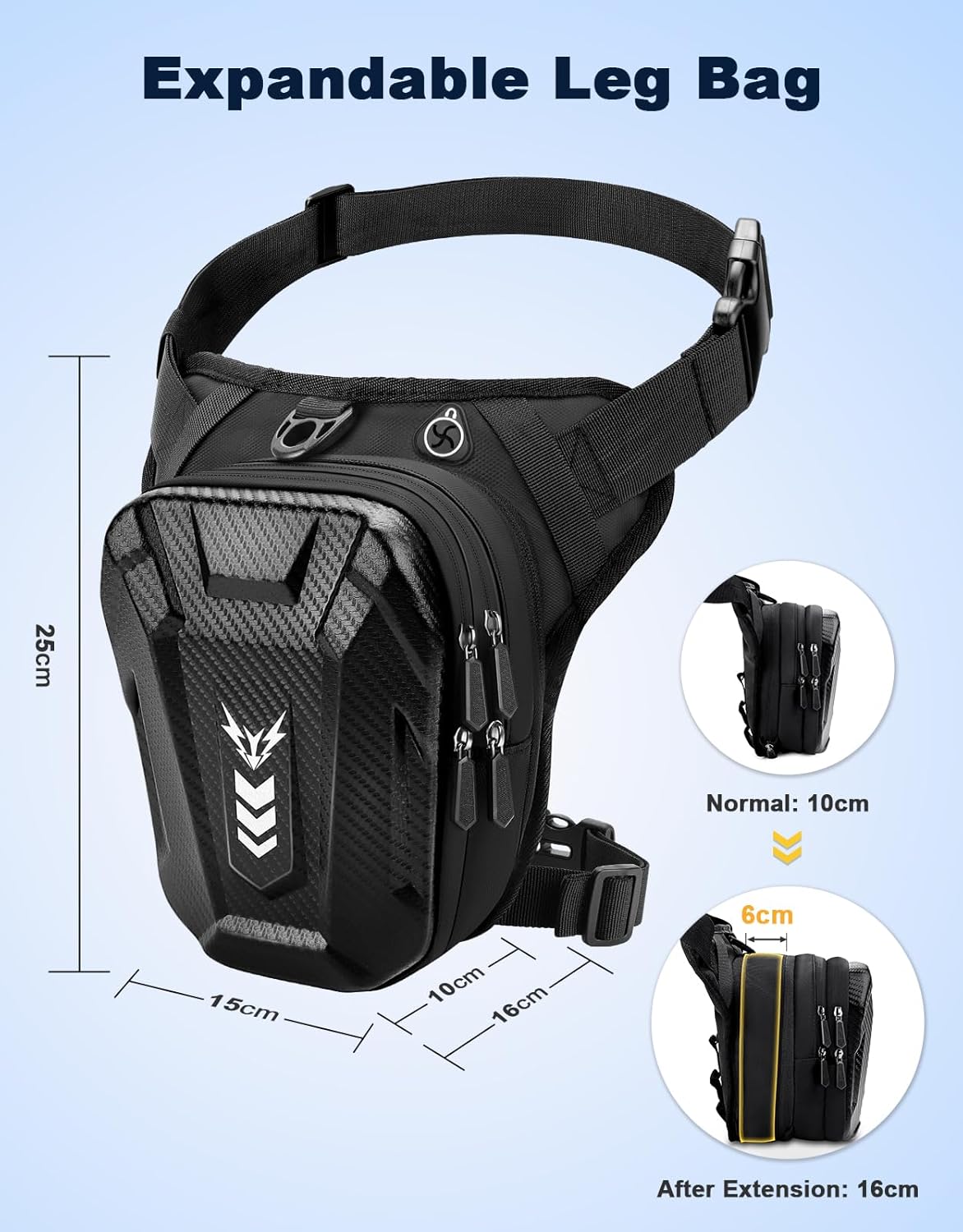 ISEYOU Motorcycle Thigh Drop Leg Bag - 3