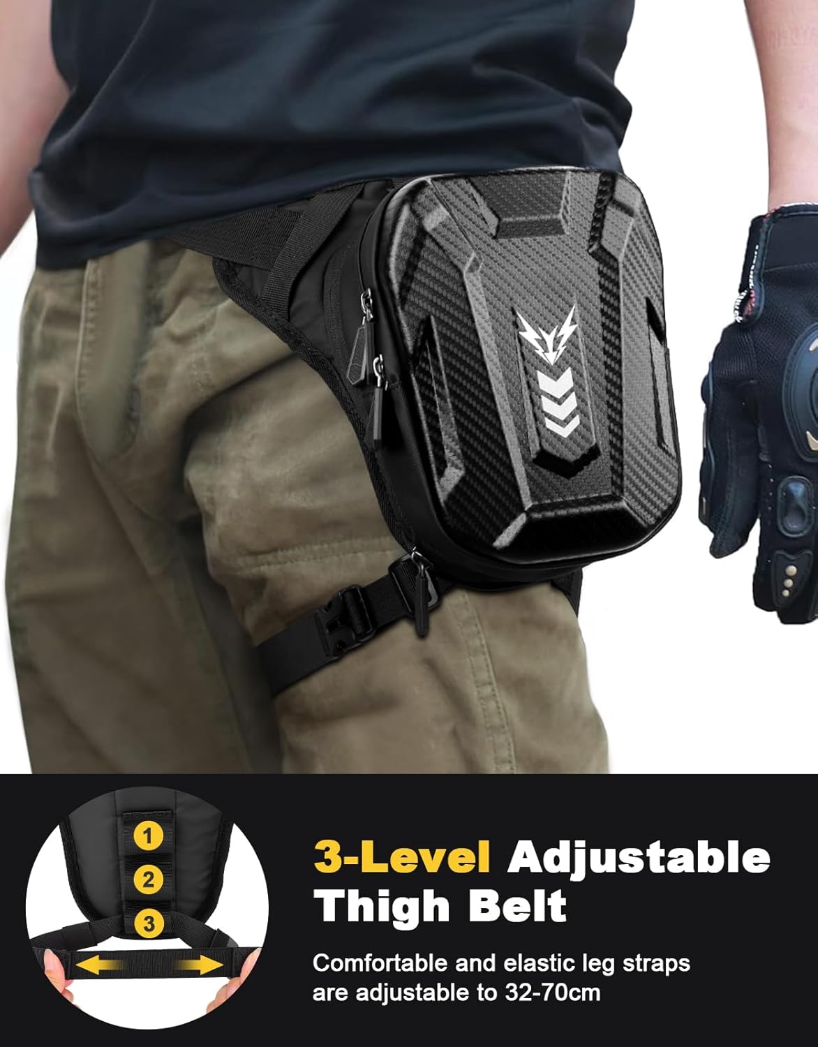 ISEYOU Motorcycle Thigh Drop Leg Bag - 5