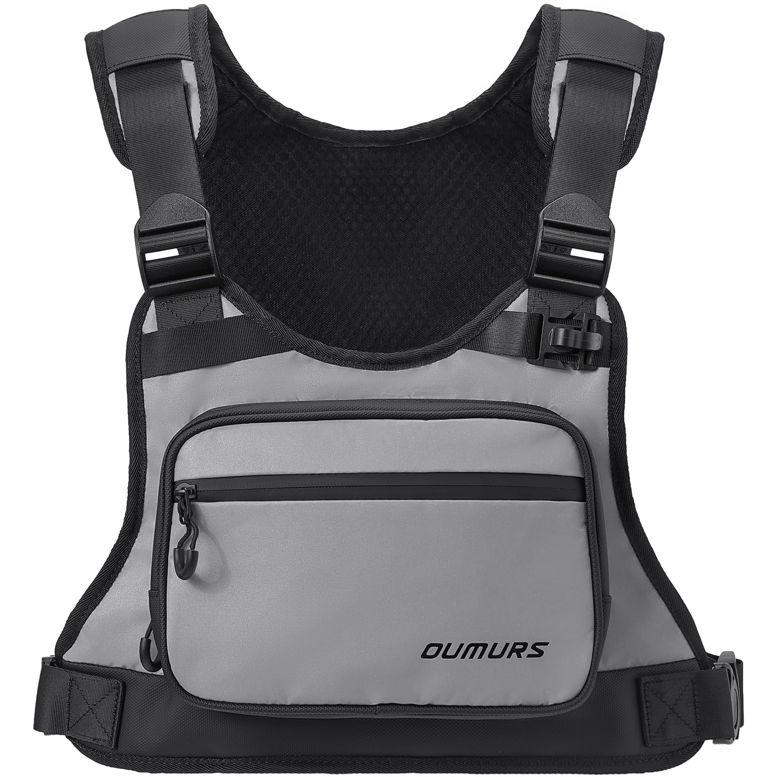 Oumurs Reflective Motorcycle Chest Hydration Bag