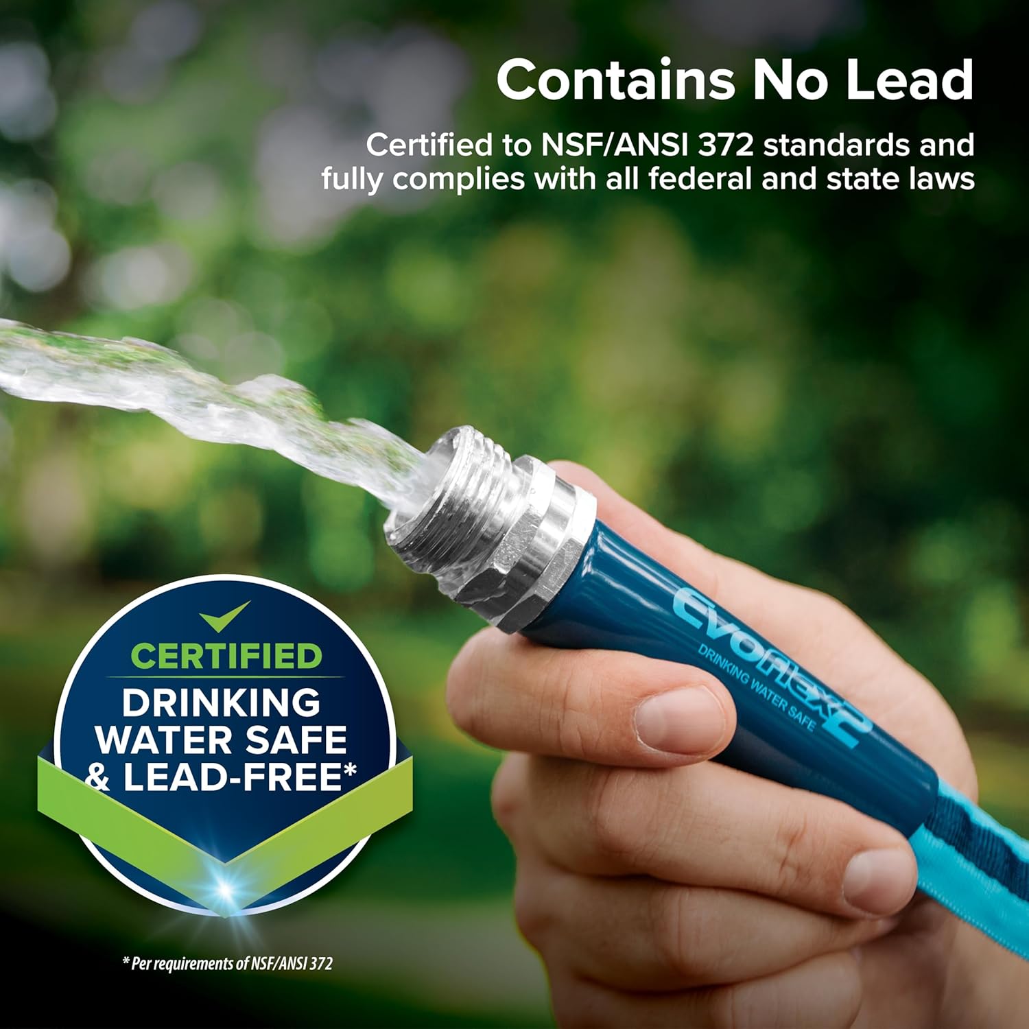 Camco EvoFlex2 25-ft Drinking Water Hose - RV Drinking Water Hose Reinforced with Fabric & Ultra Lightweight - Contains No Lead, No BPA & No Phthalate - Abrasion Resistant (22577) 25-Foot Expandable Fabric - 3