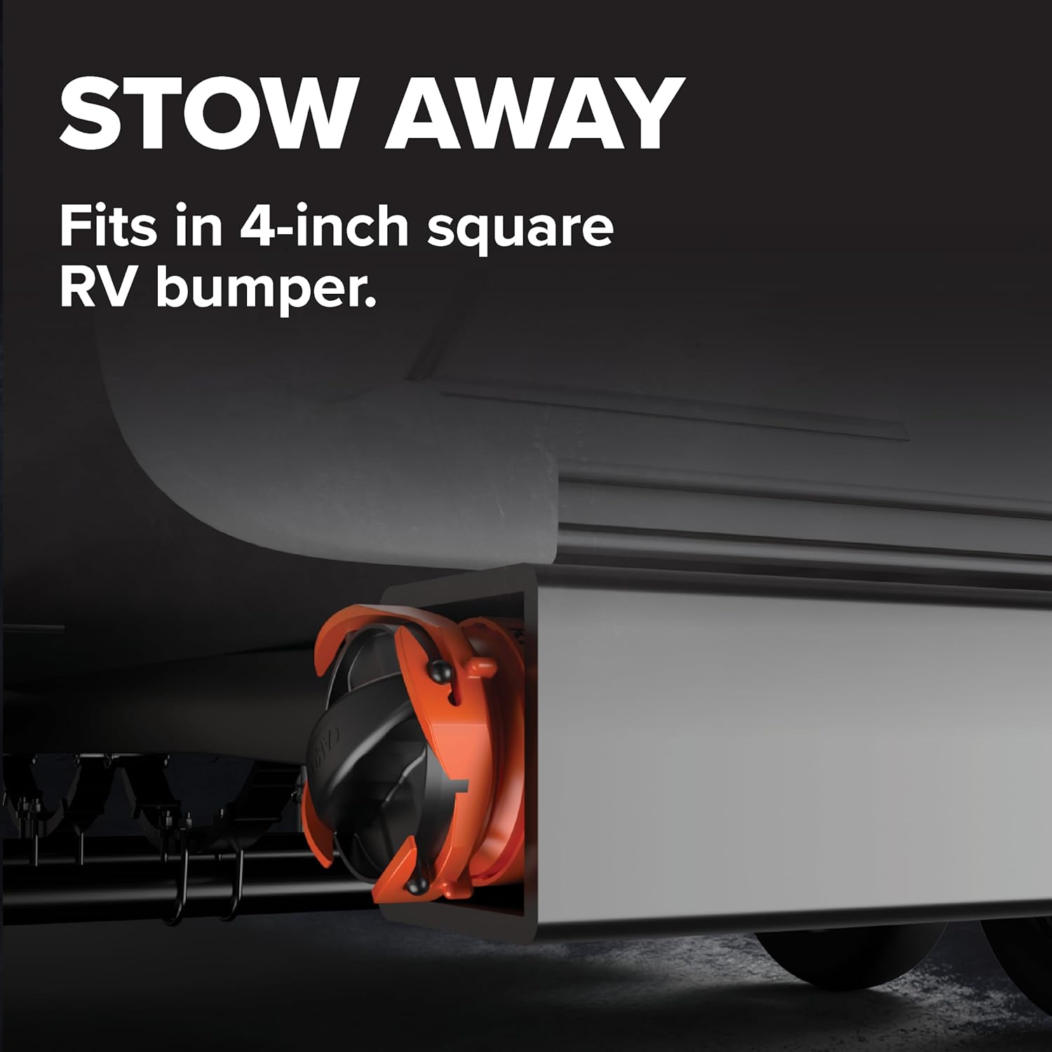 Camco RhinoFLEX 20-Ft RV Sewer Hose Kit - Features Clear Elbow Fitting w/Removable 4-in-1 Adapter - Connects to 3” Slip or 3”/3.5”/4” NPT Threaded Sewer Connection (39742) 20' Rhino Sewer Hose view 5