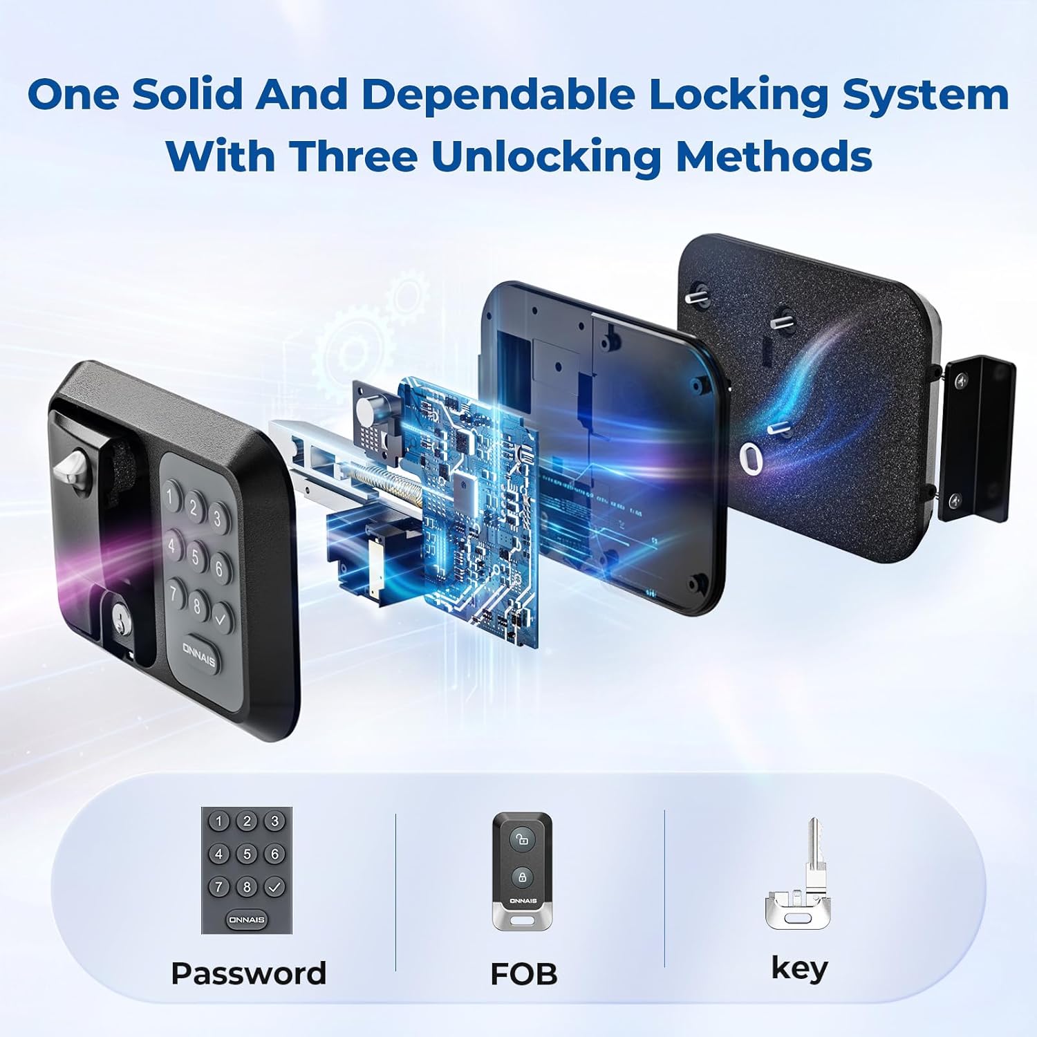 ONNAIS Full Metal RV Keyless Entry Door Lock with Password & Remote, Fits Most Trailers and 5th Wheels, Ideal Gifts for RV Owners - 2