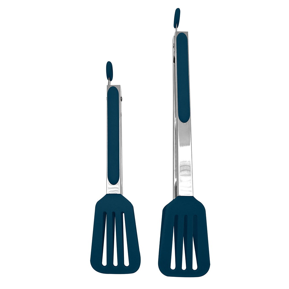 Phantom Chef Stainless Steel Silicone Slotted Tongs (Set of 2) - 5