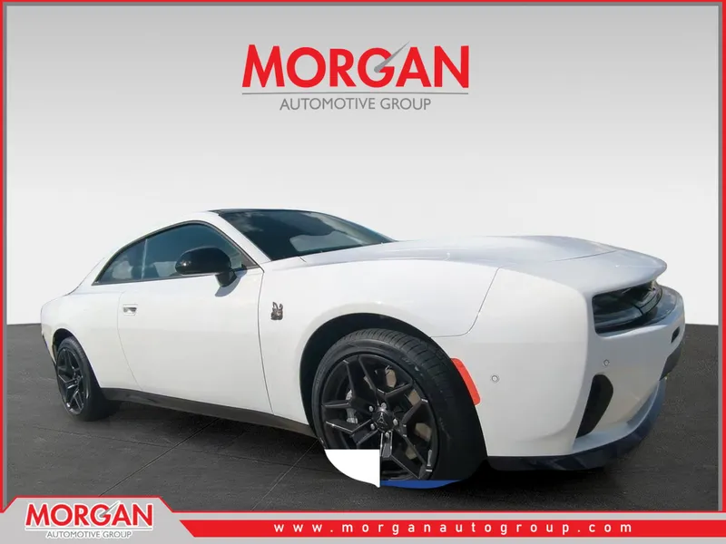 2026 Dodge Charger R/T Scat Pack in White — front three-quarter view