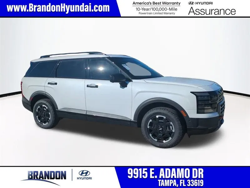 2026 Hyundai PALISADE XRT Pro in White — front three-quarter view