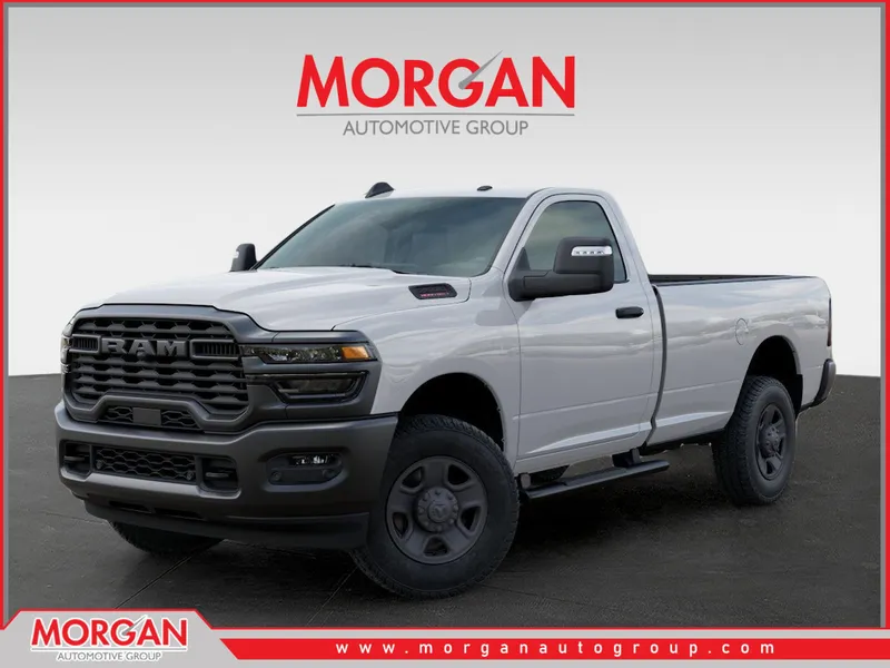 2026 Ram 2500 Tradesman in White — front three-quarter view