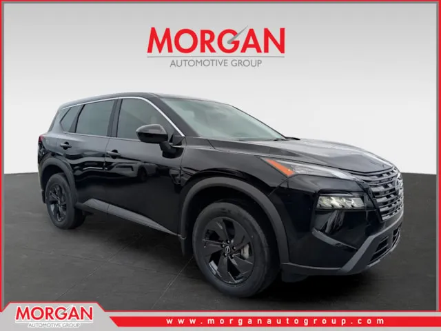 2026 Nissan Rogue SV in Black — front three-quarter view