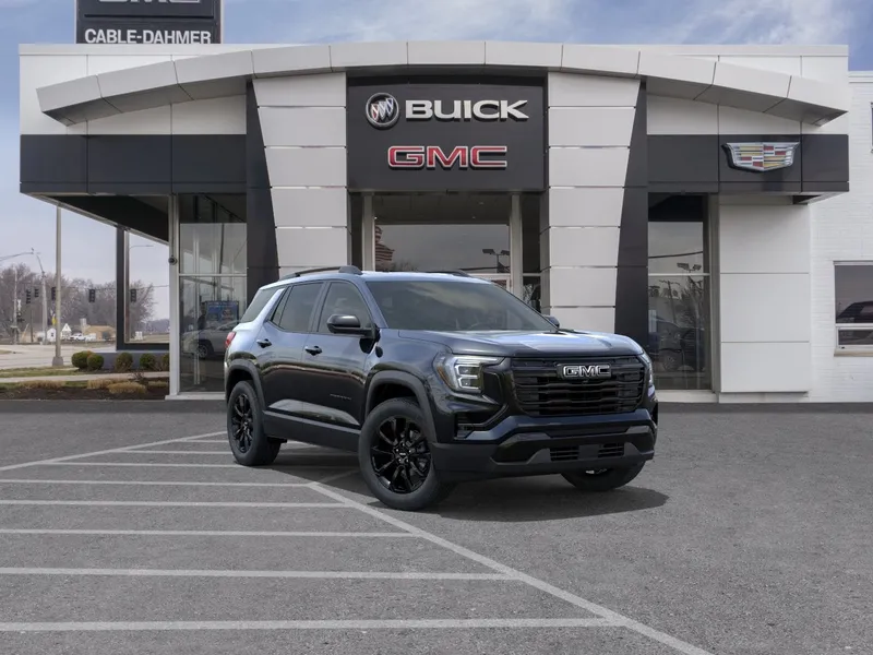 2026 GMC Terrain Elevation in Ebony Twilight Metallic — front three-quarter view