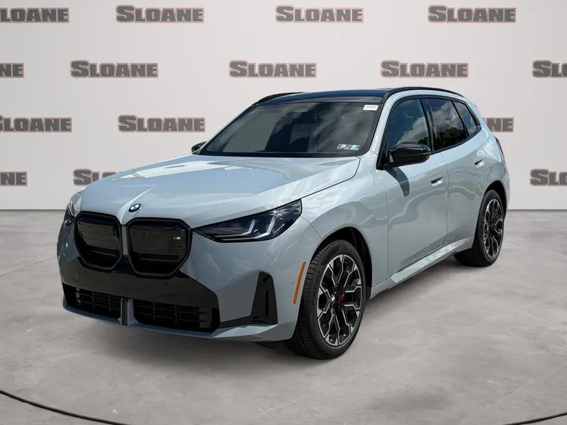 2026 BMW X3 M50 xDrive in Brooklyn Grey Metallic — front three-quarter view