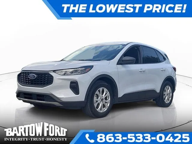 2025 Ford Escape Active in Space Silver Metallic — front three-quarter view