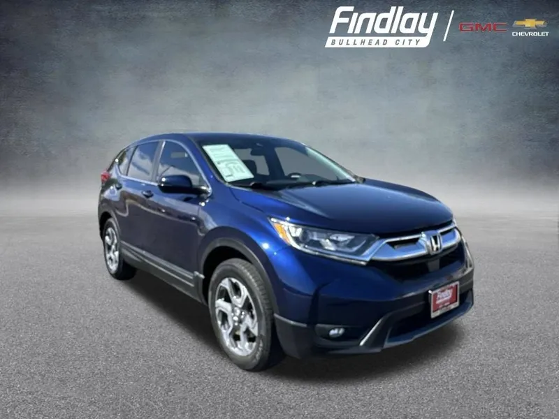2018 Honda CR-V EX in Blue — front three-quarter view