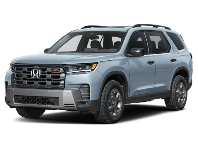 2026 Honda Pilot TrailSport in Gray — front three-quarter view