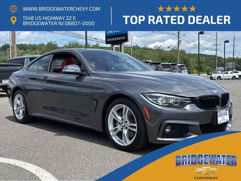 2020 BMW 430i xDrive in Gray — front three-quarter view