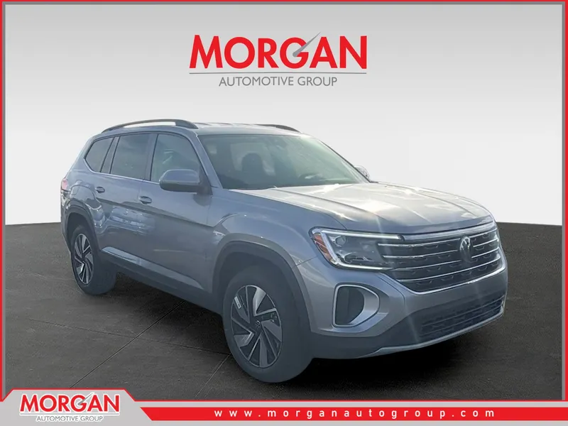2026 Volkswagen Atlas 2.0T SE w/Technology in Mist — front three-quarter view