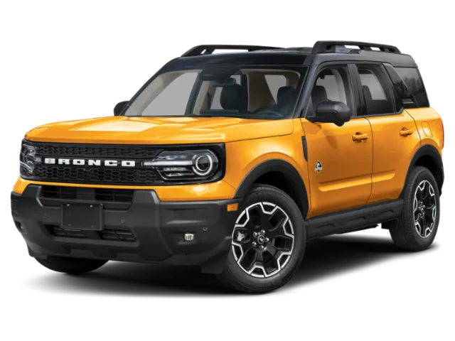 2026 Ford Bronco Sport Outer Banks in Orange — front three-quarter view