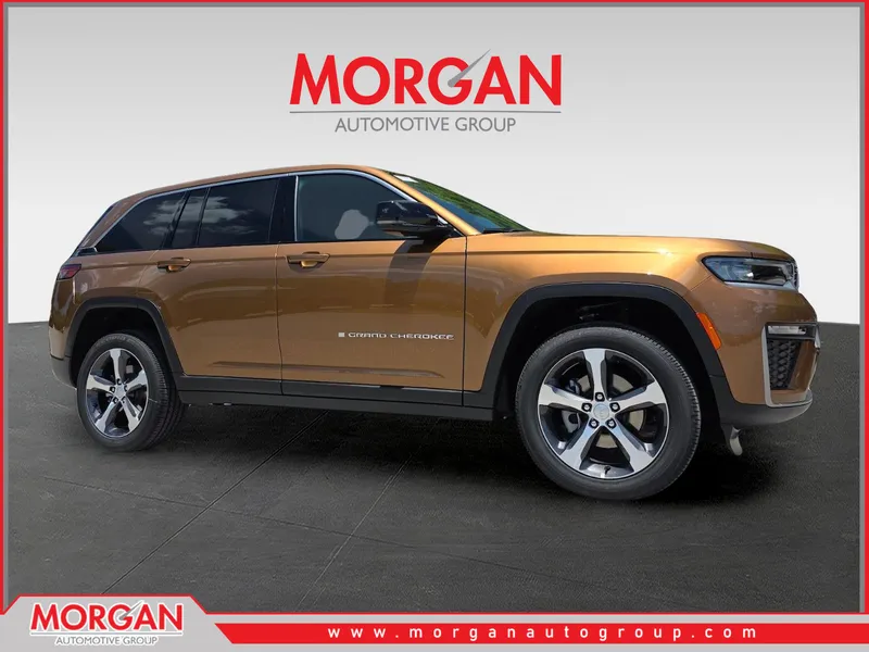 2026 Jeep Grand Cherokee Limited in Orange — front three-quarter view