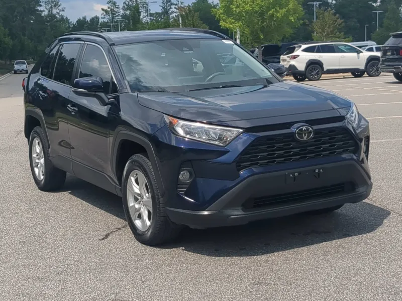 2021 Toyota RAV4 XLE — front three-quarter view