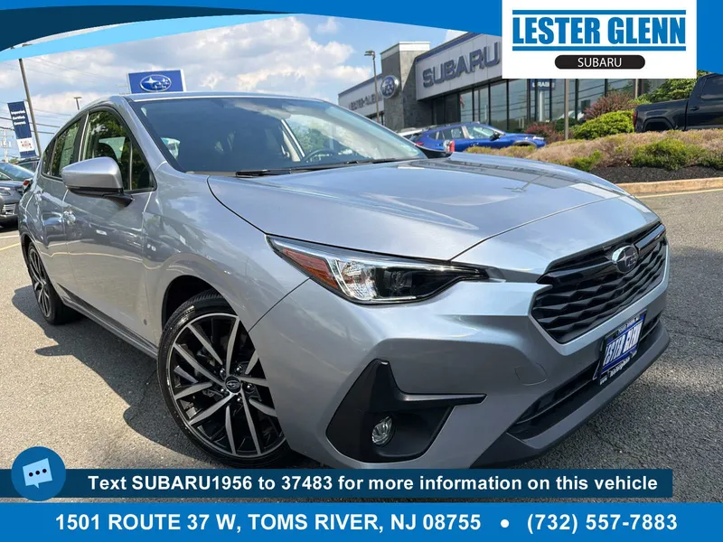 2024 Subaru Impreza Sport in Ice Silver Metallic — front three-quarter view