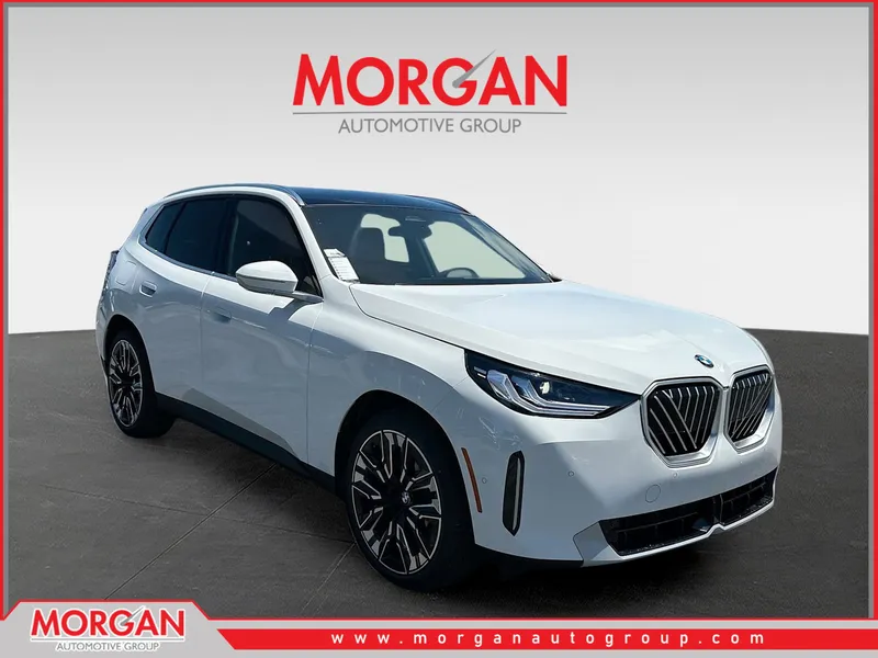 2026 BMW X3 30 xDrive in White — front three-quarter view