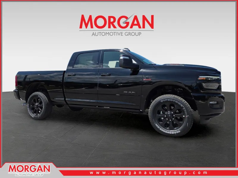 2026 Ram 2500 Laramie in Black — front three-quarter view