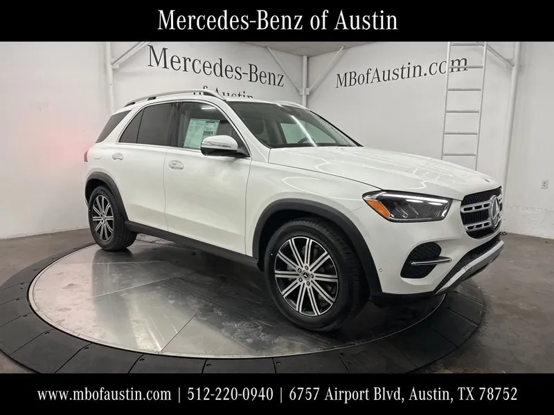 2026 Mercedes-Benz GLE 350 in Polar White — front three-quarter view