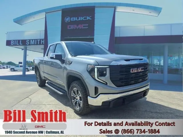 2026 GMC Sierra 1500 Pro in Sterling Metallic — front three-quarter view