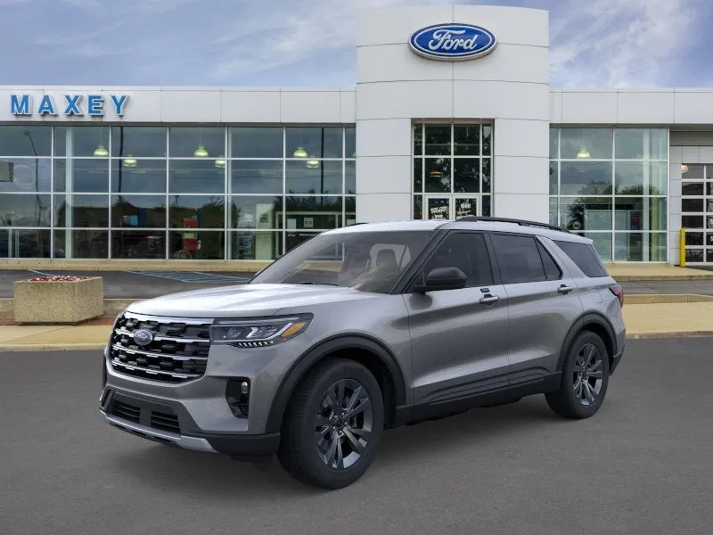 2026 Ford Explorer Active in Carbonized Gray Metallic — front three-quarter view