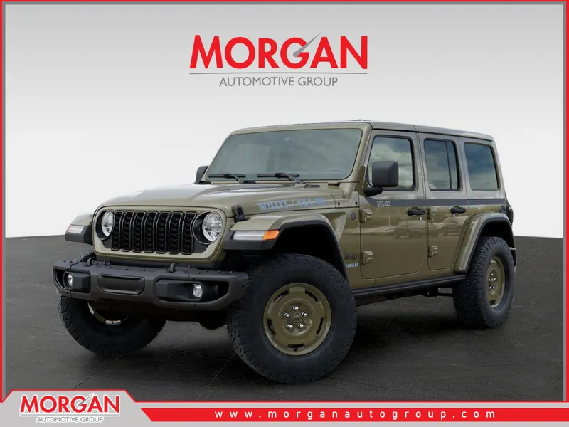 2026 Jeep Wrangler Willys in Green — front three-quarter view